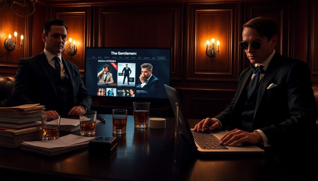Смотреть онлайн бесплатно Джентльмены в хорошем качестве на русском смотреть онлайн бесплатно Джентльмены - иллюстрация