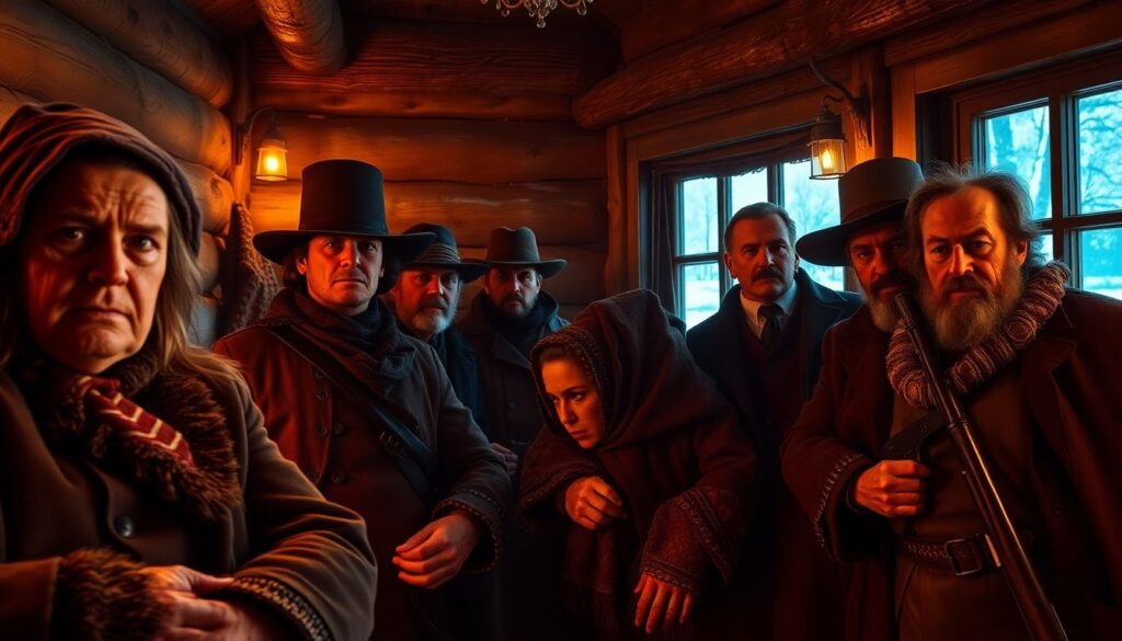 Смотреть онлайн бесплатно Омерзительная восьмерка в хорошем качестве Hd смотреть онлайн бесплатно Омерзительная восьмерка - иллюстрация