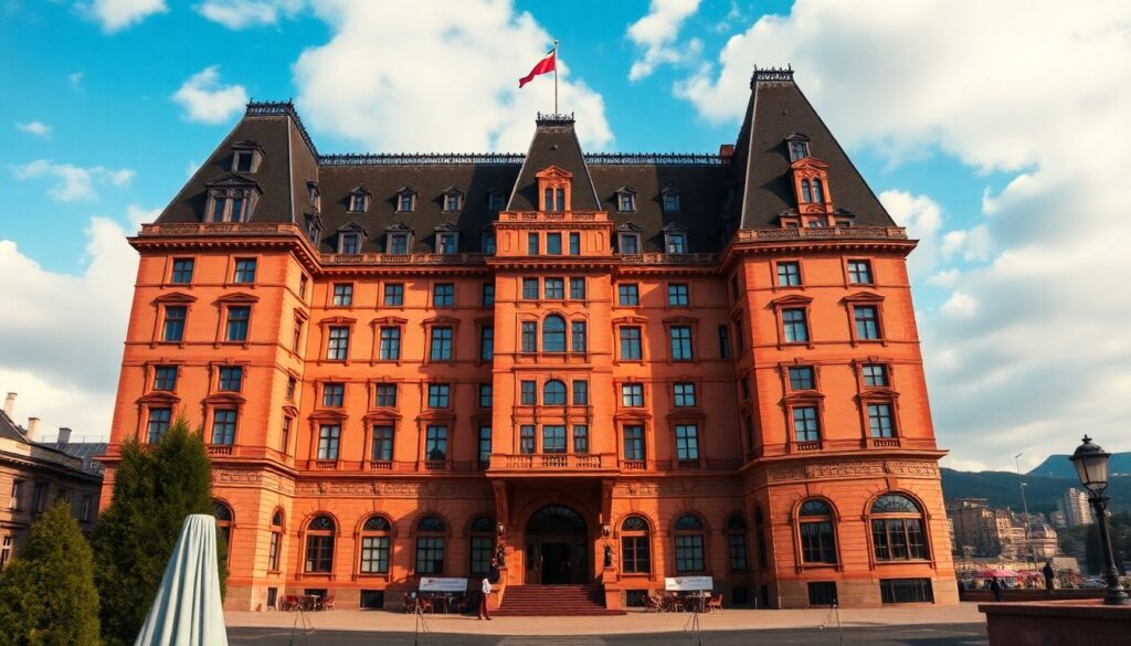 Смотреть онлайн бесплатно Отель «Гранд Будапешт» в хорошем качестве смотреть онлайн бесплатно Отель «Гранд Будапешт» - иллюстрация