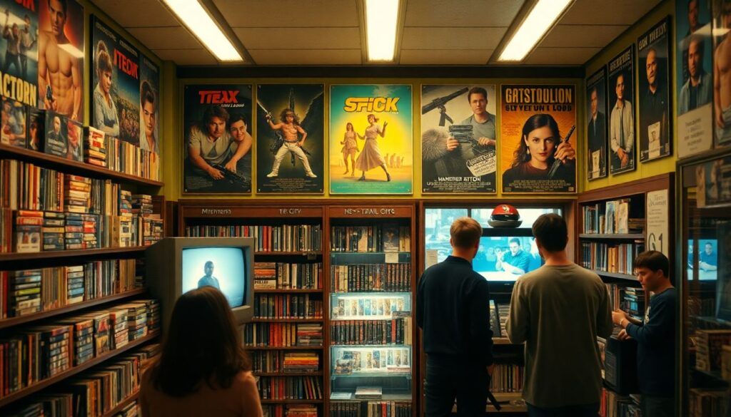 Почему мы скучаем по видеосалонам и кассетам: ностальгия по старому кино Почему мы скучаем по видеосалонам и кассетам: феномен ностальгии по старому способу смотреть кино - иллюстрация