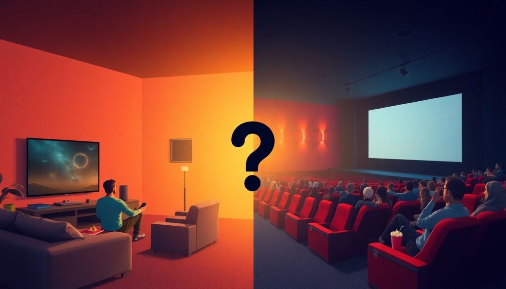 Стриминг против кинотеатров: цифры, мнения и чувства зрителей Стриминг против кинотеатров: что говорят цифры и что чувствуют зрители - иллюстрация