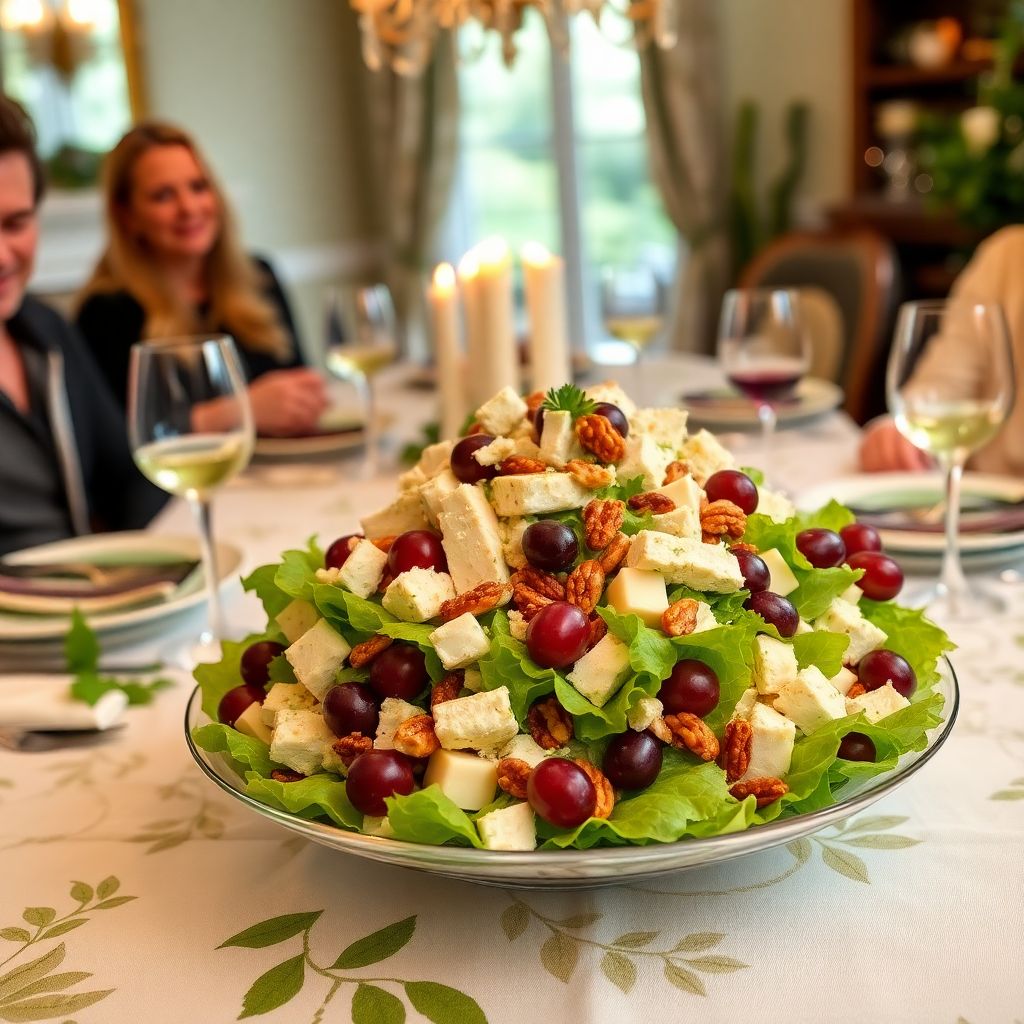 Салат Тиффани с курицей и виноградом: классический рецепт с фото